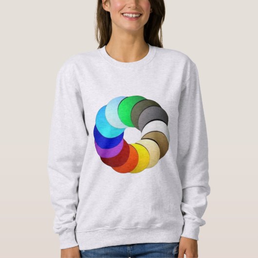 Farben Schönheitsdesigns Sweatshirt (Vorderseite)