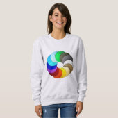 Farben Schönheitsdesigns Sweatshirt (Vorne ganz)