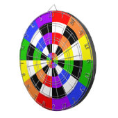 Farben Schwarz und Weiß Dartscheibe (Vorderseite rechts)