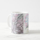 Färben Sie alien-Monster-futuristische Sci-FI Kaffeetasse (Vorderseite Links)