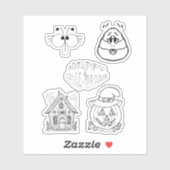 Färben Sie! Aufkleber (Blatt)