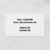 Färben Sie Bleistifte personalisiert Visitenkarte (Rückseite)