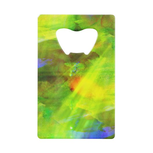 färben Sie das abstrakte nahtlose Hintergrundgrün, Geldbeutel Flaschenöffner (Vorderseite)