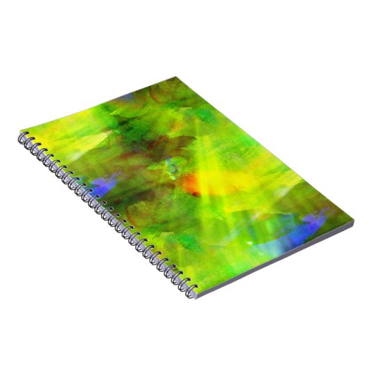 färben Sie das abstrakte nahtlose Hintergrundgrün, Notizblock (Rechte Seite)