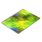 färben Sie das abstrakte nahtlose Hintergrundgrün, Notizblock (Linke Seite)