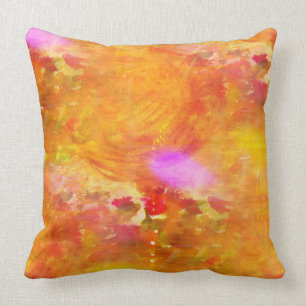 färben Sie das nahtlose Hintergrundgelb der Kunst Kissen