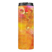 färben Sie das nahtlose Hintergrundgelb der Kunst, Thermosbecher (Rückseite)