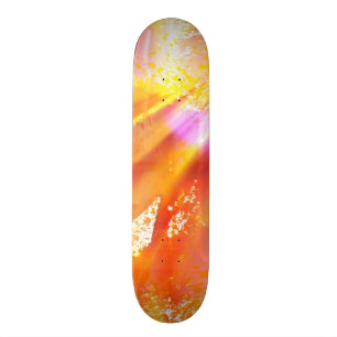 färben Sie das nahtlose Kunsthintergrundgelb, Skateboard