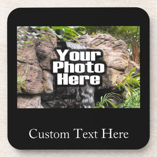 Färben Sie Foto personalisiert Getränkeuntersetzer (Vorderseite)