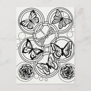 Färben Sie Ihre eigene jugendliche Farbenpracht. Postkarte