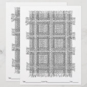 FARBEN SIE IHRE EIGENE Karierte Farbseite. (Vorne/Hinten)