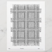 FARBEN SIE IHRE EIGENE Karierte Farbseite. (Rückseite)