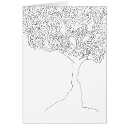 Färben Sie Ihre eigene Karte - Baum