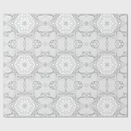 Färben Sie Ihre eigene Mandala Geschenkpapier (Flach)