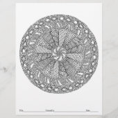 FARBEN SIE IHRE EIGENE Mandala Strick Farbseite (Rückseite)