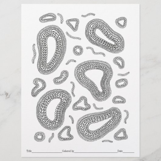 FARBEN SIE IHRE EIGENE Microscope-Farbseite. (Vorderseite)