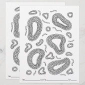 FARBEN SIE IHRE EIGENE Microscope-Farbseite. (Vorne/Hinten)