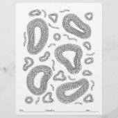 FARBEN SIE IHRE EIGENE Microscope-Farbseite. (Rückseite)