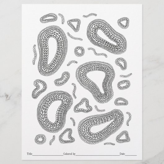 FARBEN SIE IHRE EIGENE Microscope-Farbseite. (Rückseite)