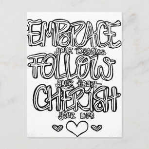 Färben Sie Ihre eigene Postkarte