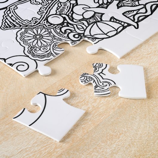 färben Sie Ihre eigene Puzzlespiel-Mandala Puzzle (Seite)