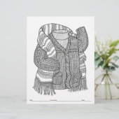 FARBEN SIE IHRE EIGENE Strick-Sweater- & Scarf-Far (Stehend Vorderseite)