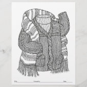 FARBEN SIE IHRE EIGENE Strick-Sweater- & Scarf-Far (Rückseite)