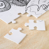 Farben Sie Ihre eigenen Chameleon-Drachen Puzzle (Seite)