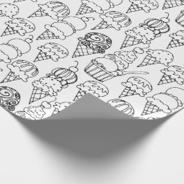 Färben Sie Ihre eigenen Eistüten Geschenkpapier