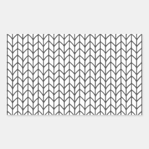 FARBEN SIE IHRE EIGENEN Knitterkleber Rechteckiger Aufkleber