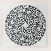 Färben Sie Ihre eigenen Malbuch-Entwurfs-Kirschen Puzzle (Horizontal)