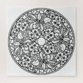 Färben Sie Ihre eigenen Malbuch-Entwurfs-Kirschen Puzzle (Vertikal)