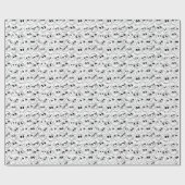 Färben Sie Ihre eigenen niedlichen Gesichter Geschenkpapier (Flach)