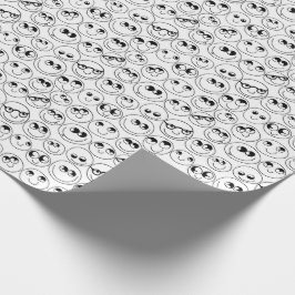 Färben Sie Ihre eigenen niedlichen Gesichter Geschenkpapier