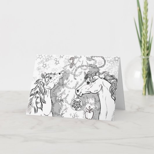 Färben Sie Ihre eigenen Weihnachtsscheine Karte (Vorderseite)