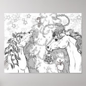 Färben Sie Ihre eigenen Weihnachtsscheine Poster (Vorne)