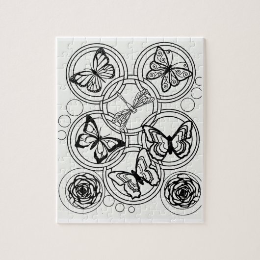 Färben Sie Ihren eigenen erwachsenen Farbton Puzzle (Vertikal)