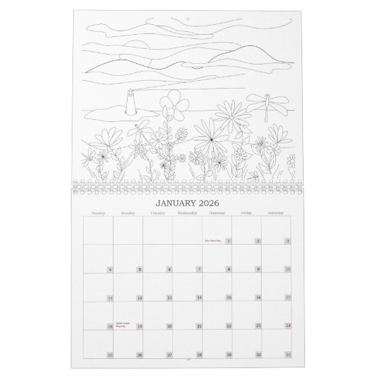 Färben Sie Ihren eigenen Kalender (Jan 2026)