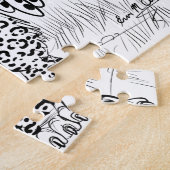 Färben Sie Ihren eigenen Leoparden Griffin Puzzle (Seite)