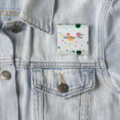 Färben Sie meine Welthellen Farben-Tropfen Button (Beispiel)