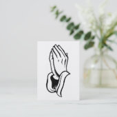 Färben Sie mich betende Handkarte Visitenkarte (Stehend Vorderseite)