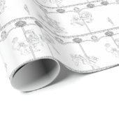 Färben Sie mich Karussell Geschenkpapier (Rolleneckpunkt)