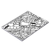 Färben Sie mich Schwarzweiss-drei Notizblock (Linke Seite)