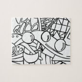 Färben Sie mich Schwarzweiss- Puzzle (Horizontal)