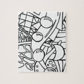 Färben Sie mich Schwarzweiss- Puzzle (Vertikal)