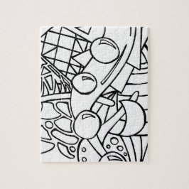 Färben Sie mich Schwarzweiss- Puzzle