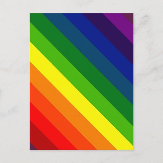 FARBEN SIE MIR EINEN RAINBOW (Streifen) ~ Postkarte (Vorderseite)