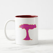 färben Sie NPGSG Logo 2 Seitename 1 Seite-roten Zweifarbige Tasse (Links)