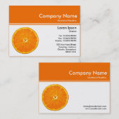 Färben Sie Titel III v2 - Orange (F66C01) - Visitenkarte (Vorne/Hinten)