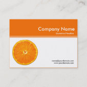 Färben Sie Titel III v2 - Orange (F66C01) - Visitenkarte (Rückseite)